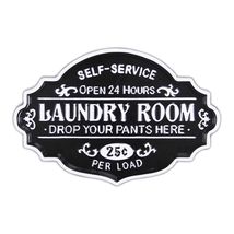 Cheungs Decorative Black Enamel Finished Laundry Room Sign - $53.73