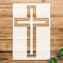 Hollow Cross Stencil for Walls and Crafts, Reusable Mylar Template, Idea... - $278.44 MXN+