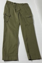 Brooks Brothers Pants Mens 34 x 32 Army Green Cargo Buckle Back Stretch ... - $692.40 MXN