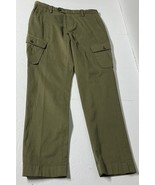 Brooks Brothers Pants Mens 34 x 32 Army Green Cargo Buckle Back Stretch ... - $692.40 MXN