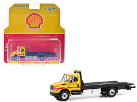 International Durastar 4400 Flatbed Truck Yellow &quot;Shell Oil - Shell Roadside Ser - £26.83 GBP