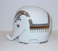 Rare Vintage Hochst Luigi Colani Porcelain Drumbo Elephant Piggy Bank With Key - £121.86 GBP