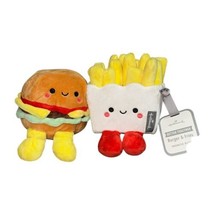 Hallmark Better Together Burger &amp; Fries Magnetic 5&quot; Plush Stuffed Set - £6.29 GBP