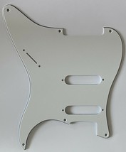 Guitar Pickguard for Fender Strat no pots with 6 screw hoels,3 Ply White - £12.69 GBP
