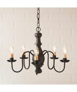 Lancaster Wood Chandelier in Americana Black - £295.64 GBP