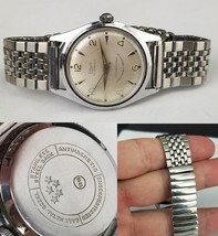 Vintage Louis Men&#39;s Watch 1318 5 star 17j Stainless Steel 34mm Working! - €85,60 EUR