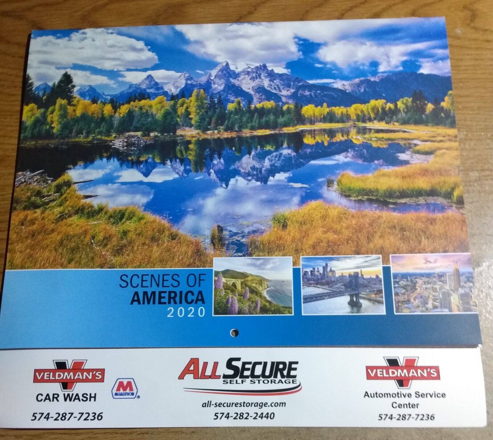2020 Scenes of America Calendar 12 Month 10 x 8.5 Inches Wall Pictures f... - $1.75