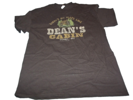 There&#39;s No Place Like Dean&#39;s Cabin Varney, WV brown T-Shirt Size M - £9.93 GBP