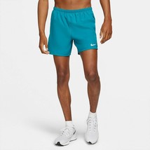 Nike Men&#39;s Challenger Brief-Lined 5&quot; Running Shorts in Blue Azul-Size 2XL - £23.93 GBP