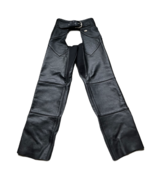 Women's Harley Davidson Black Leather Chaps XS - Made In USA - $120.00
