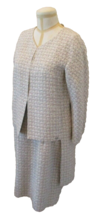 CHANEL Beige Tweed High/Low Jacket (44) with Matching Sleeveless Dress (46) - £1,228.26 GBP