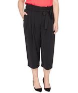 MSRP $109 Plus Size Women&#39;s Rachel Roy Vic Paperbag Crop Pants Black Siz... - €33,18 EUR