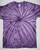 Purple Tie Dye T-Shirt Lavender Adult 100% Cotton Dyenomite Unisex Size ... - $9.85