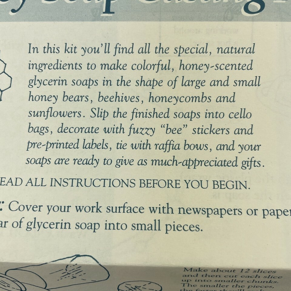 Hearth Song Bears n Bees Soap Making Casting Kit Model 2510 Bath Crafts Item image 8