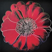 Warhol Flower series (Red +Black) POP Art lithograph #UniqueGift Andy Warhol Art - £141.14 GBP