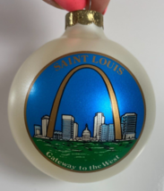 Vintage 3 in Saint Louis Gateway to the West Glass Ball Christmas Ornament - £13.17 GBP