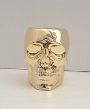 Bath &amp; Body Works Gold Golden Skull Foaming Soap Holder Halloween - £23.73 GBP