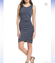 Melrose n Market Sz M Leith Dress Ruched Bodycon Slip On Tank Midi Stretch - $24.22