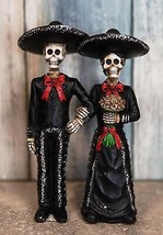 Ebros DOD Wedding Bride and Groom Mariachi Skeleton Couple Figurine 5.5&quot; Tall - £24.92 GBP