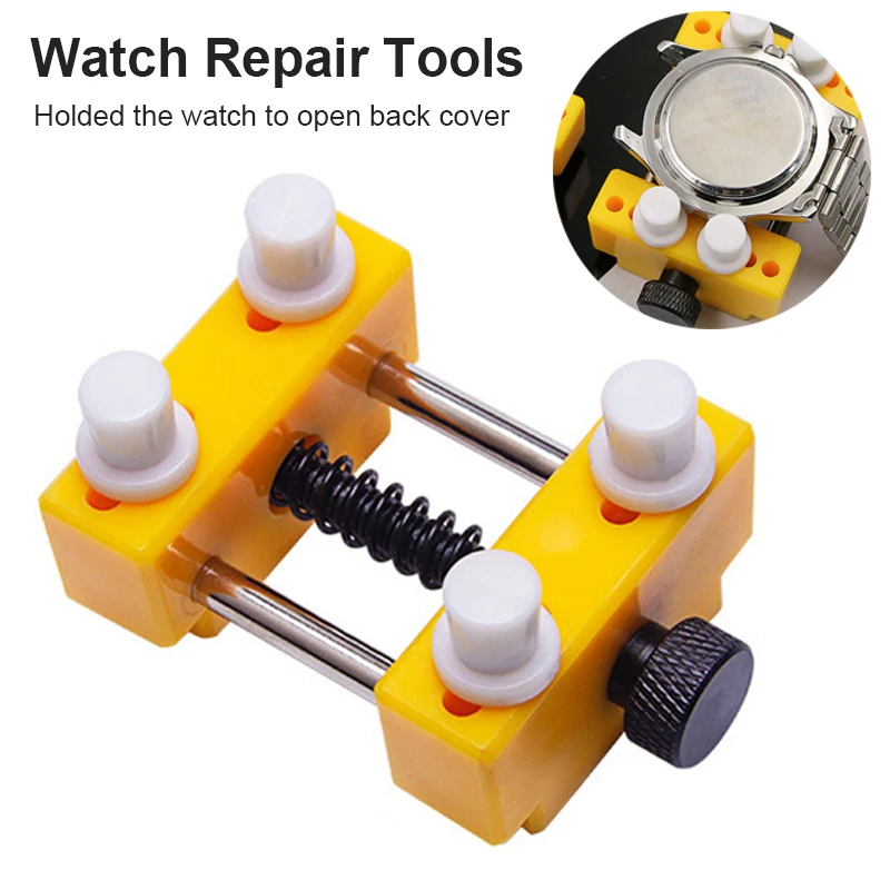 Watch Case Holder Adjustable Dial Cover Fixed Seat Watch Repair Tool Spiral - $11.69