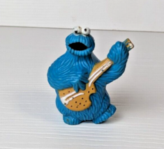 Sesame Street Muppets Cookie Monster Guitar Vintage 1982 PVC Retro Action Figure - £3.87 GBP