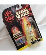 Hasbro Star Wars Episode 1 Obi-Wan Kenobi Jedi Duel Action Figure 1998 C... - £4.65 GBP