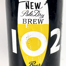 102 Beer Can Vintage New Pale Dry Brew White Black Yellow 16oz Half Quart - $6.64