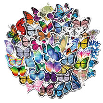 50pcs Butterfly Sticker Pack For Water Bottle,Laptop,suitcase,Journaling - $11.99
