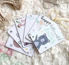 Personalized Milestone Cards “Stars” For A Boy, Baby Shower Gift, Milest... - £19.47 GBP