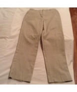 Size 14 George pants khaki flat front uniform pants girls - £6.15 GBP