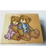STAMPENDOUS 1996 Cherished Teddies Seth Sarabeth mounted rubber stamp-Ge... - $95.00 MXN
