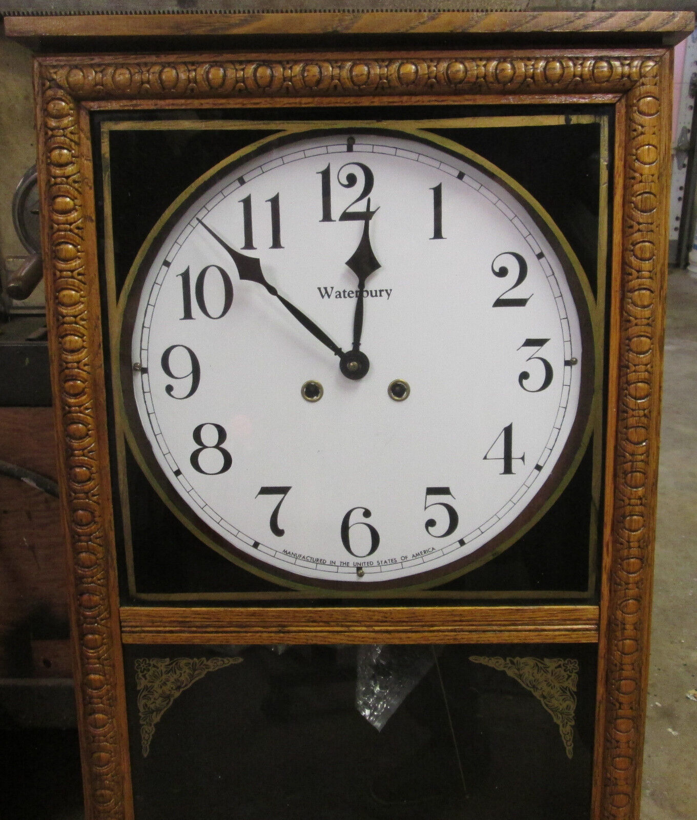 OAK WATERBURY 8 DAY WALL REGULATOR CLOCK MODEL CRANE FRANZ HERMLE NON WO... - $292.00