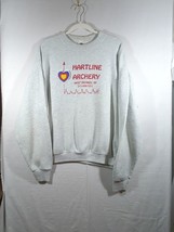 Vintage 90s Gray Hartline Archery Monroe NY Sweatshirt Adult XXL - £15.92 GBP