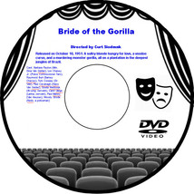 Bride of the Gorilla 1951 DVD Film Horror Barbara Payton Lon Chaney Jr Raymond B - £3.92 GBP