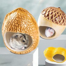 Cozy Nutshell Ceramic Hamster Nest - £13.33 GBP