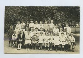 SNAPSHOT from Album * RPPC GROUP SCHOOL KIDS one child id JOHN ALLINGHAM - $9.95