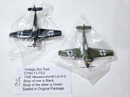 Vintage Zee Toys Dyna Flites Lot Of 2 - 109E Messerschmitt Diecast Air P... - $18.66
