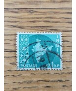 India Stamp Map of India 1np Used Green - $1.99