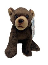 Nat &amp;Jules NWT Grizzly Bear Beanbag Plush Stuffed Animal Brown 6 in - £9.08 GBP