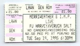 Live Pj Harvey Veruca Salz Ticket Stumpf September 19 1995 Columbia Maryland - $39.58