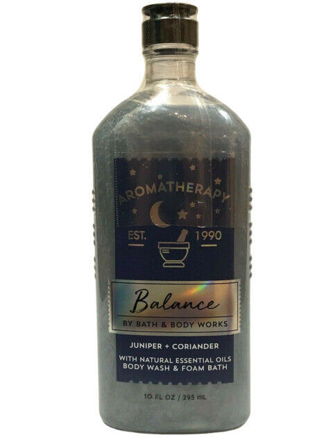 Bath and Body Works Aromatherapy BALANCE Juniper Coriander Body Wash Foam Bath