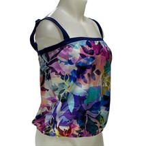MAXINE of HOLLYWOOD Tankini Bandeau Swimsuit Top Women&#39;s Size 8 NEW - £15.56 GBP