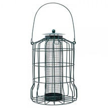 Bird Feeder Petite Caged Seed Feeder Green - £15.75 GBP