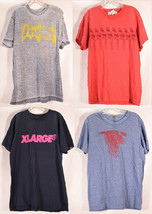 Mens Multicolor Lot of 4 Graphic Print T-Shirt Logg Alternative Earth Xl... - $39.60