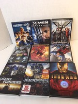 Lot Of 9 Action Movies Spiderman X-men Transformers Superman Iron Man 2 Fast - £12.32 GBP