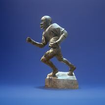Rare | Classic Football Trophy - Left Hand Carry RB Silver Color | HTF D... - $14.85