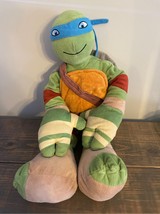 Leonardo 24&quot; Stuffed Plush Teenage Mutant Ninja Turtles Blue Mask Nickel... - £12.47 GBP