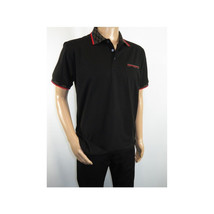 Men Sports Shirt DE-NIKO Short Sleeves Cotton Fashion Polo Shirt DBK113 Black image 7