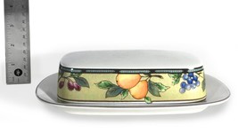 Mikasa Garden Harvest Butter Dish &amp; Lid - Intaglio China #CAC01/ CAC29 - £43.64 GBP