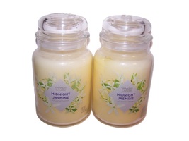 Yankee Candle Midnight Jasmine Large Jar Candle 22 oz each - Lot of 2 - $44.99